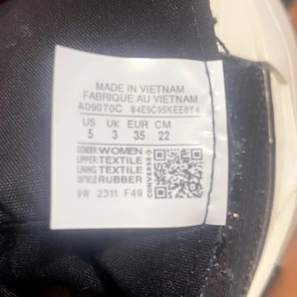 NWB Converse x Swarovski Chuck 70 de luxe black trend Squared High Top sneaker 5 - Picture 9 of 10